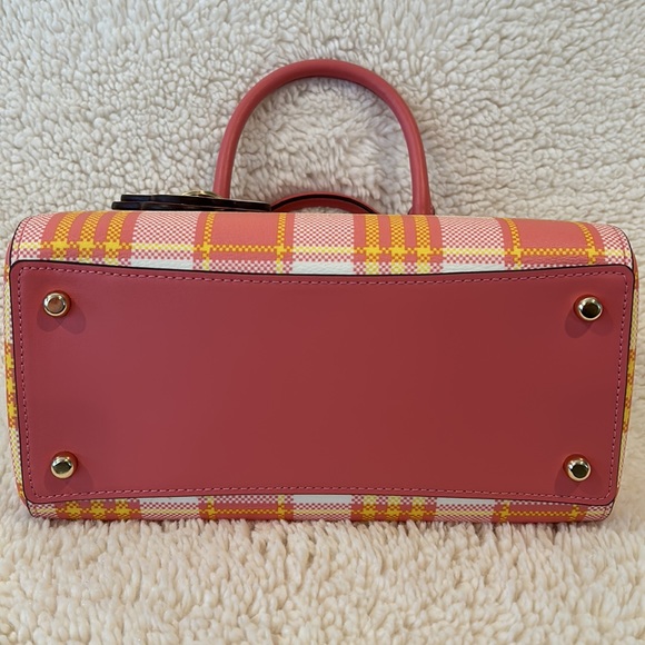 Coach Rowan Garden Plaid Satchel w/ Matching Accessories - Picture 7 of 12